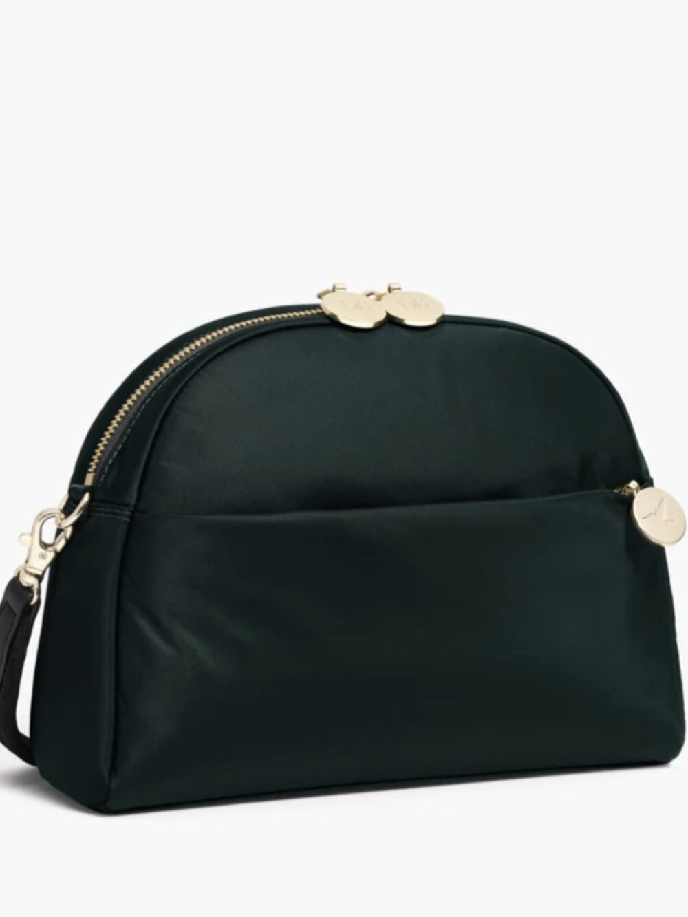 Lo & Sons Nouvelle Crossbody Bag - Dark Green & Gold Hardware